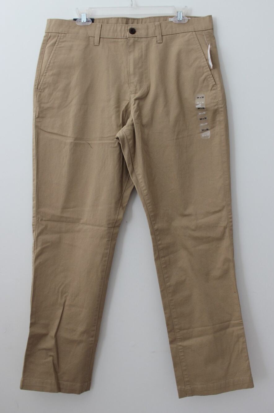 Gap Mens Straight Pants Khaki 34/30 NWT